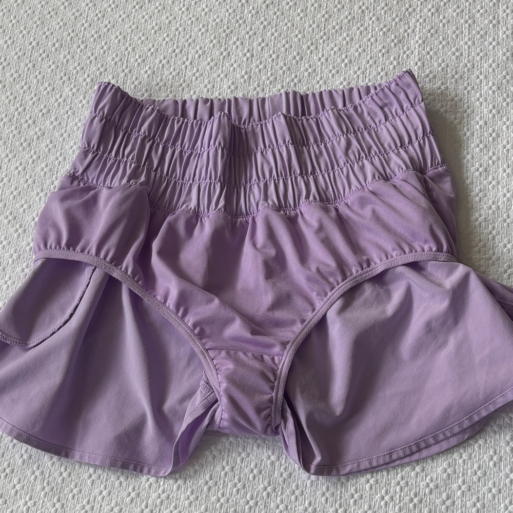 CRZ YOGA Lilac Elastic-Waist Athletic Skort. - Picture 6 of 11